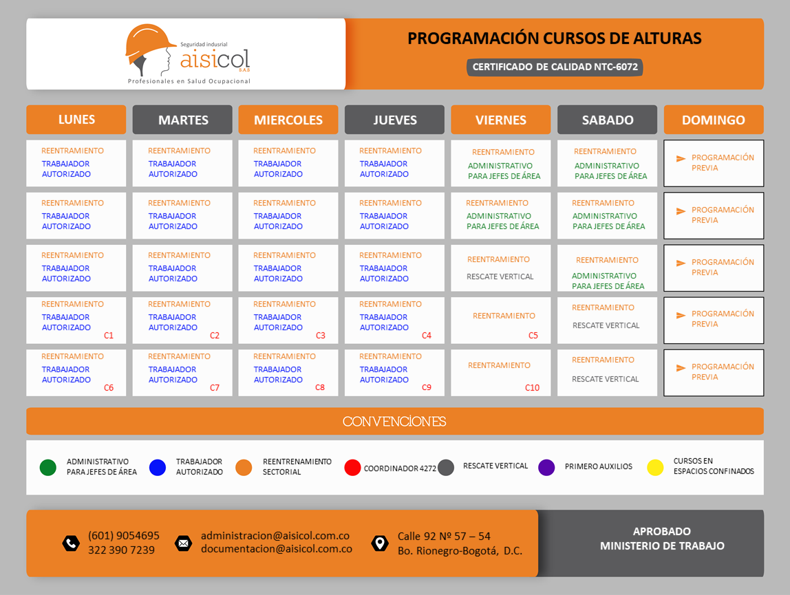 Programación del Mes